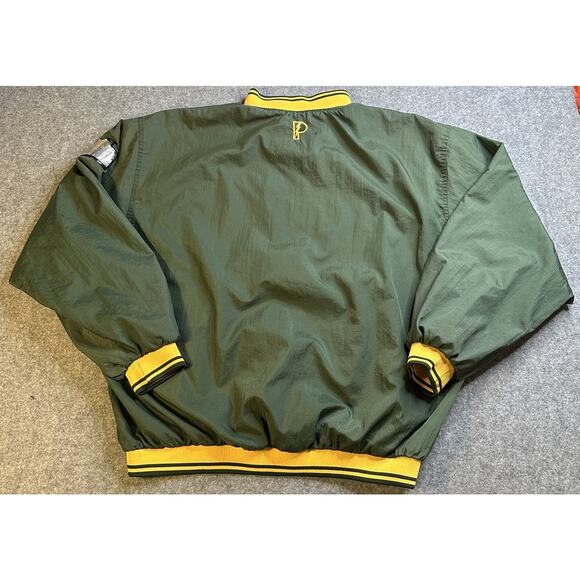 Vintage Green Bay Packers Pro Player 1/4 Zip Pullover Jacket Men's XL Green - Picture 2 of 13